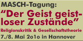 Tagung: Religionskritik & Gesellschaftstheorie. 7./8. Mai 2010, Hannover